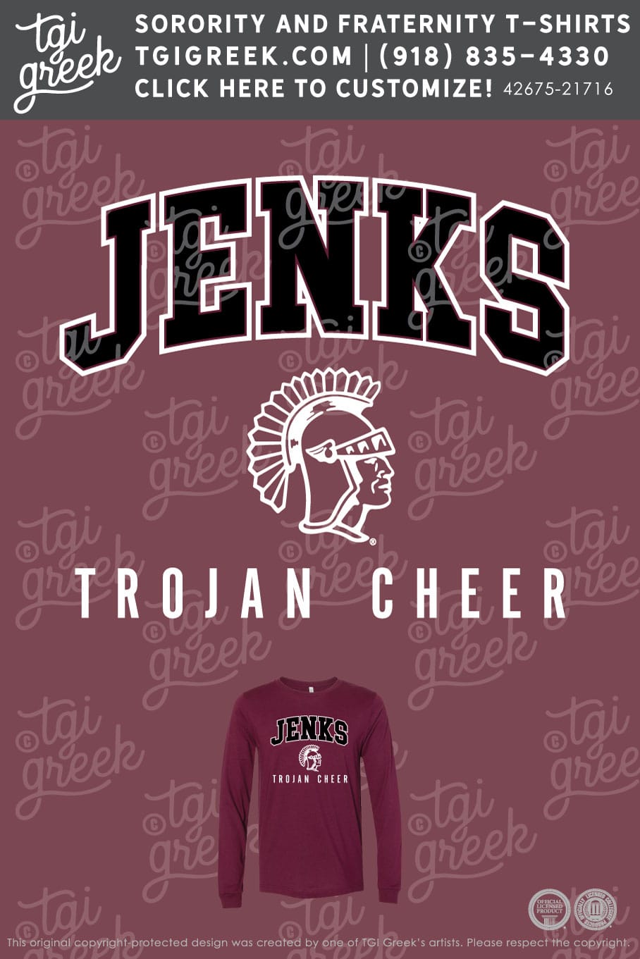 JENKS – Middle School Cheer Long Sleeve