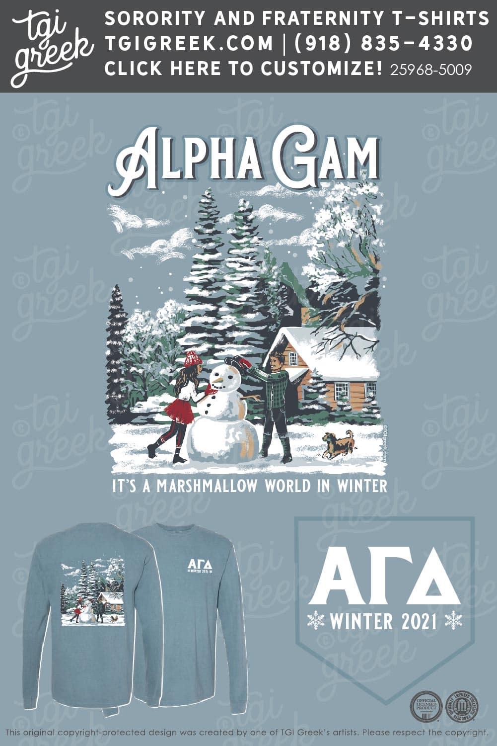 Alpha Gamma Delta – Winter in the Woods