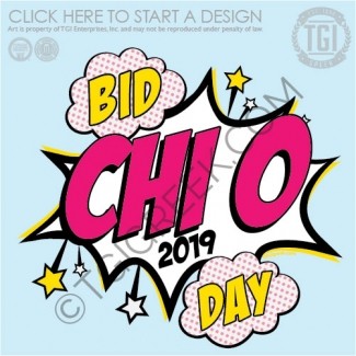 TGI-Chi Omega Comic Bid Day