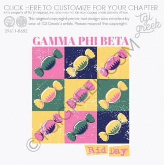 TGI – Gamma Phi Beta Block Art Candy