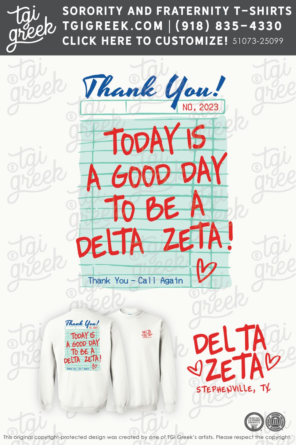 Delta Zeta – TSU PR Reciept