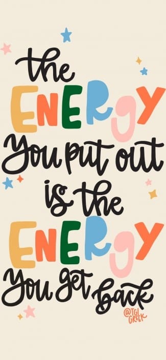 Phone background energy
