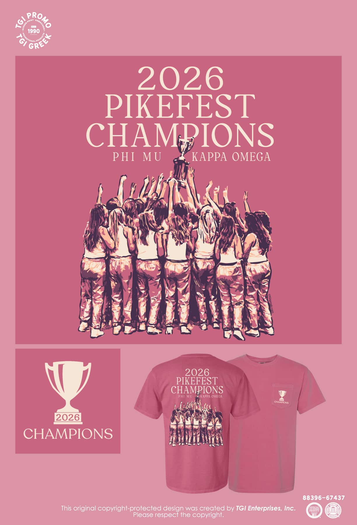 Phi Mu – USAL Championship Shirt