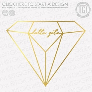 Delta Zeta-TSU Diamond Bid Day Colors