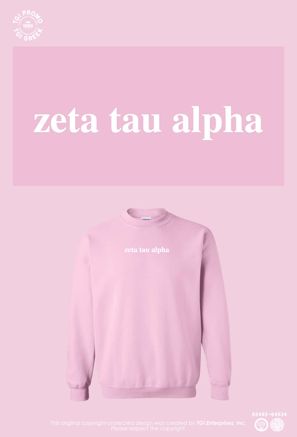 Zeta Tau Alpha – LAMAR Crewneck
