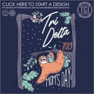 TGI-Delta Delta Delta Sloths Moms Day