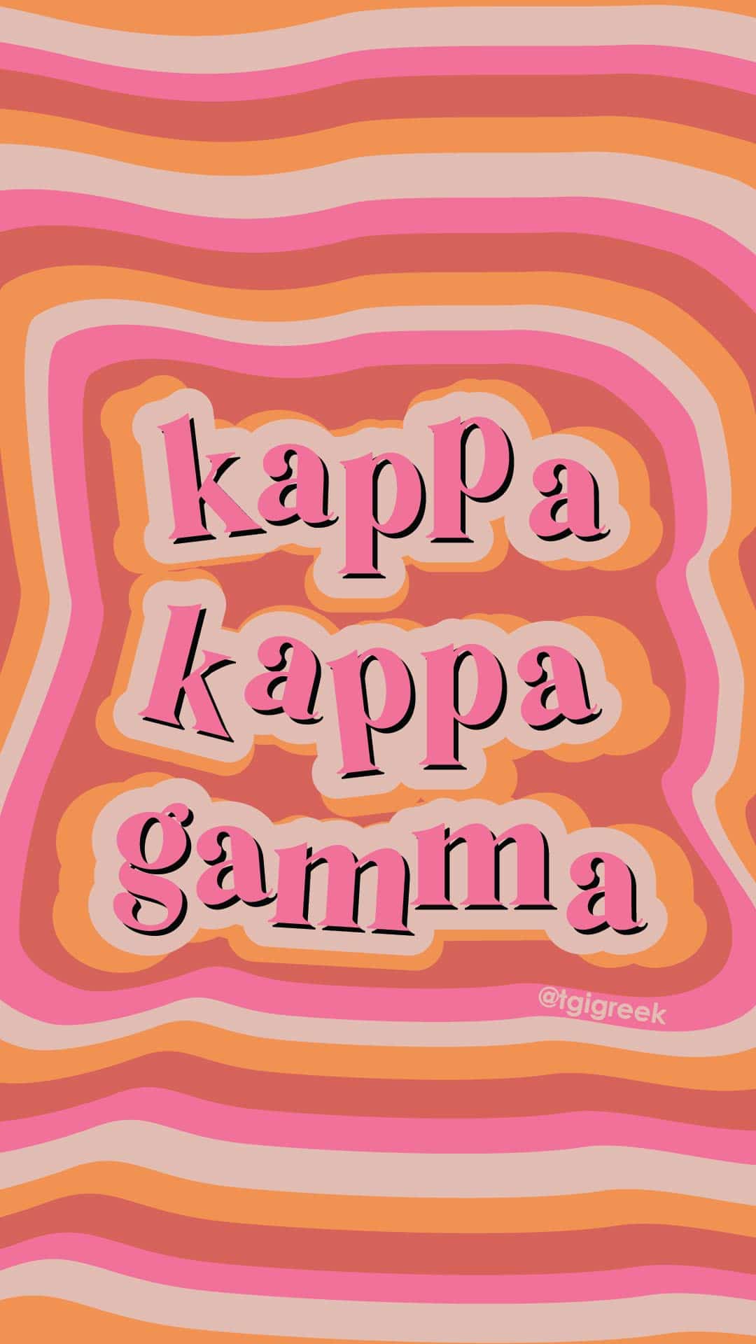Kappa Kappa Gamma – MGF – Wavy Colors
