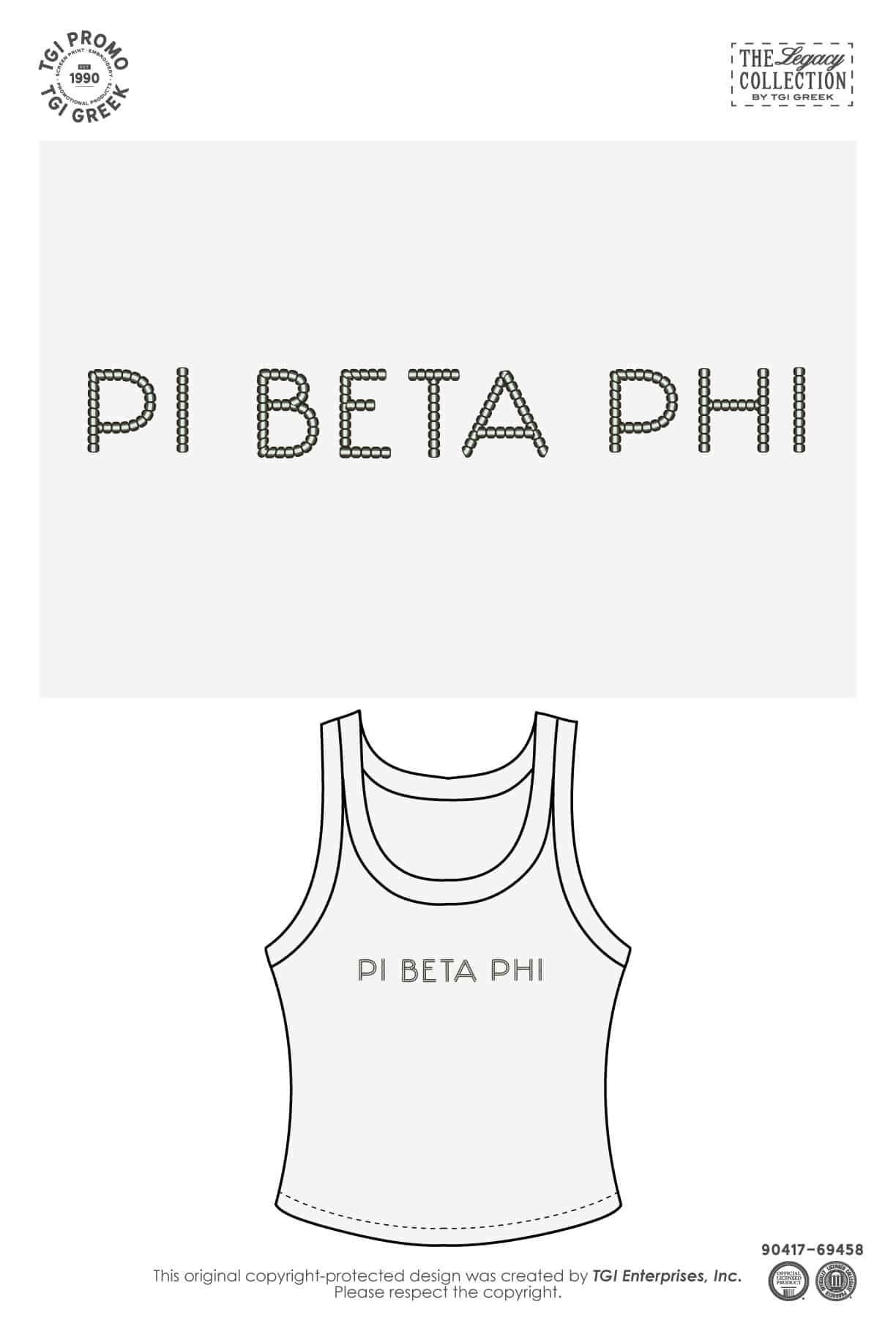 Pi Beta Phi – TGI Greek Beaded Tank