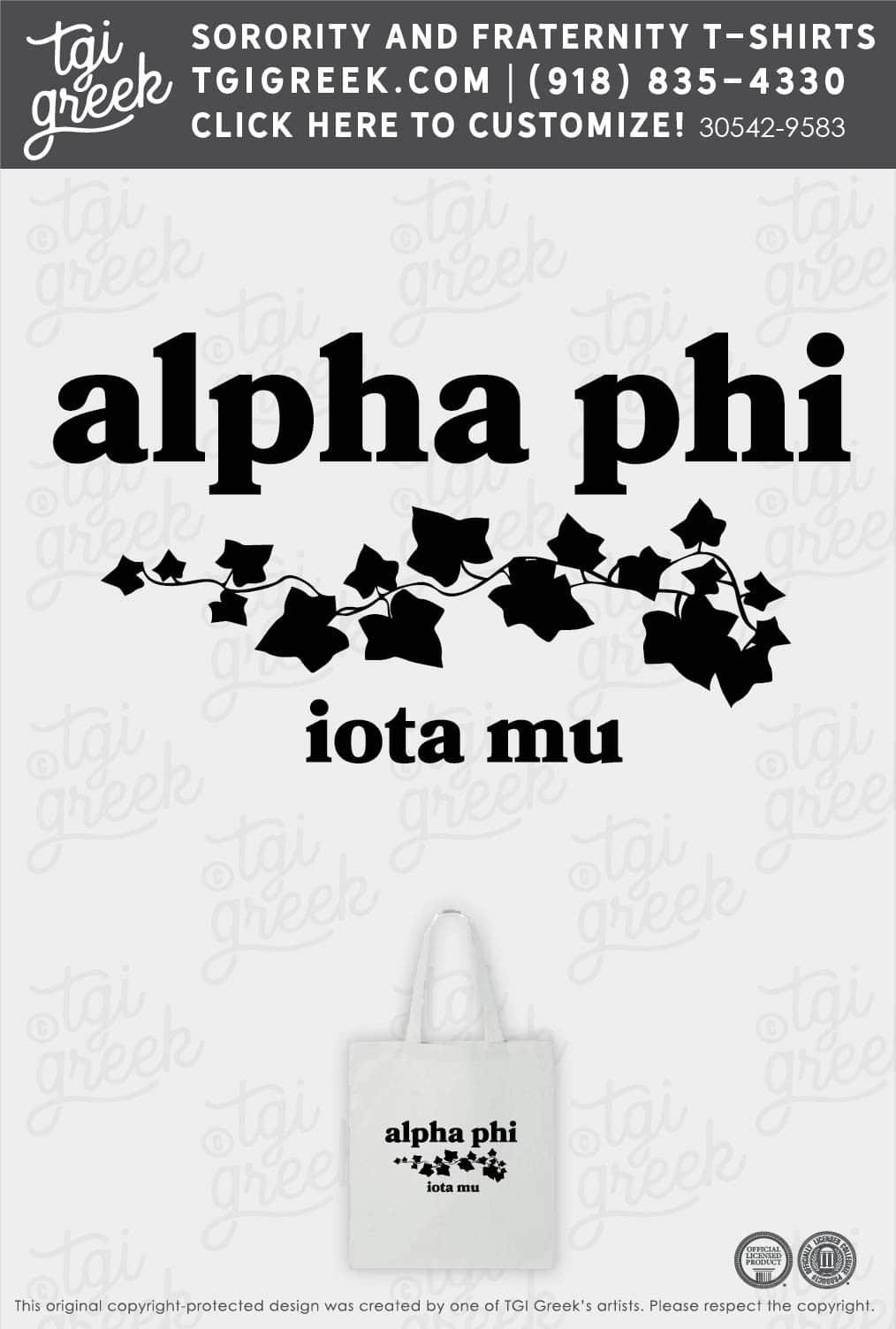 Alpha Phi – Bid Day Totes