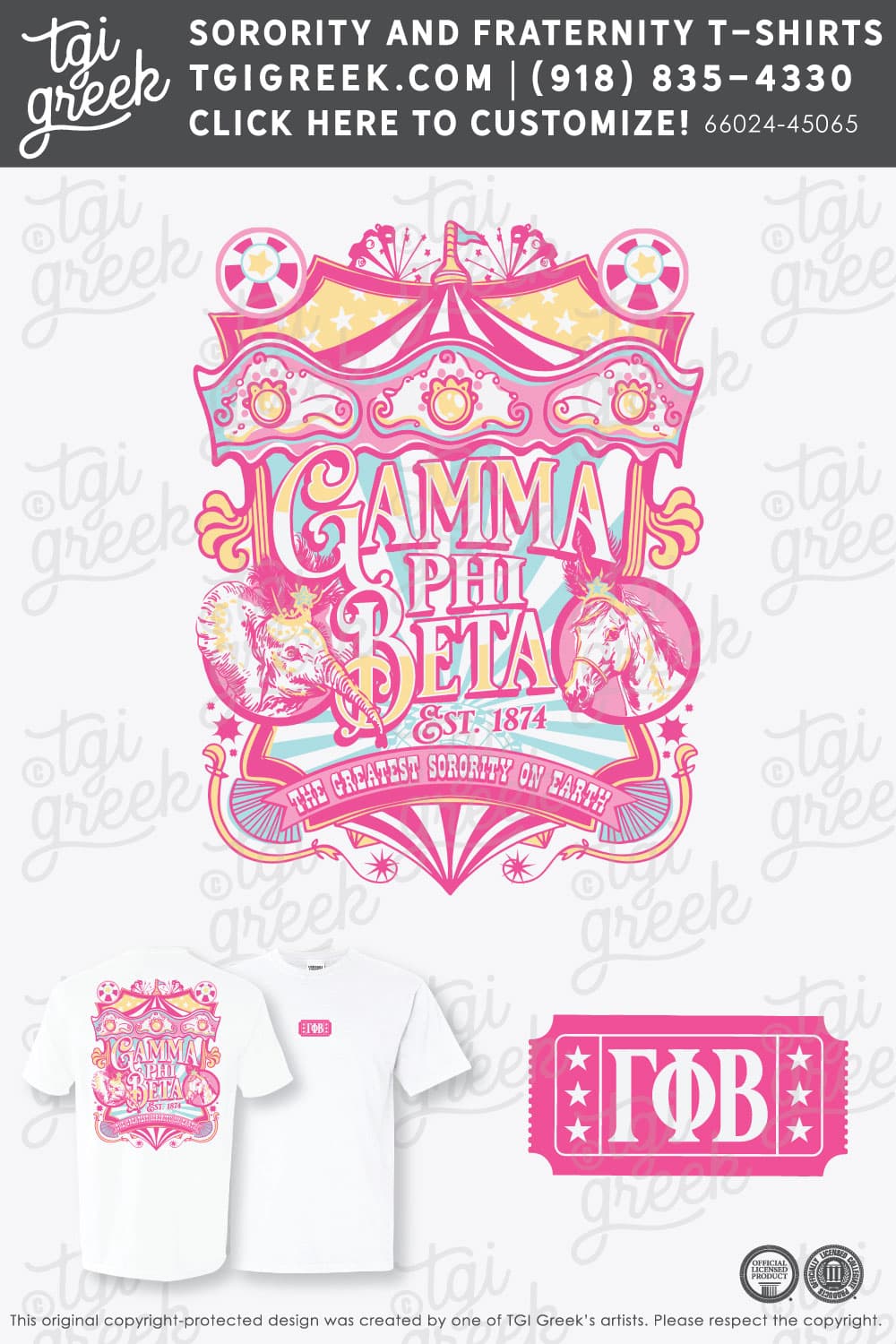 TGI – Gamma Phi Beta Circus Poster
