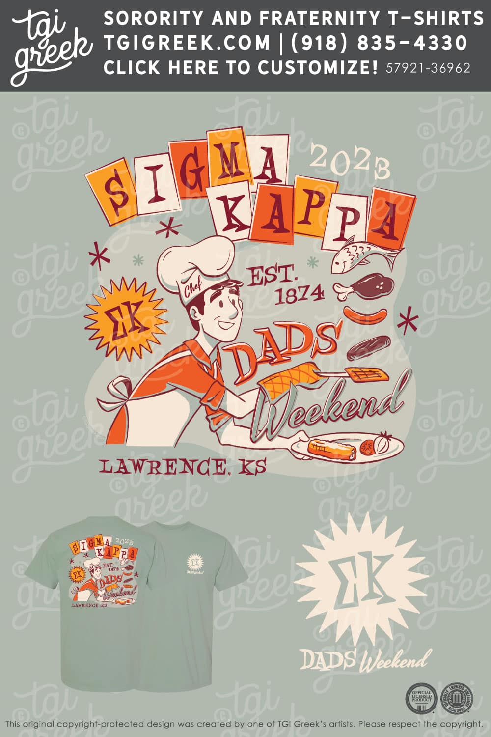 Sigma Kappa – KU Dads Weekend – Green