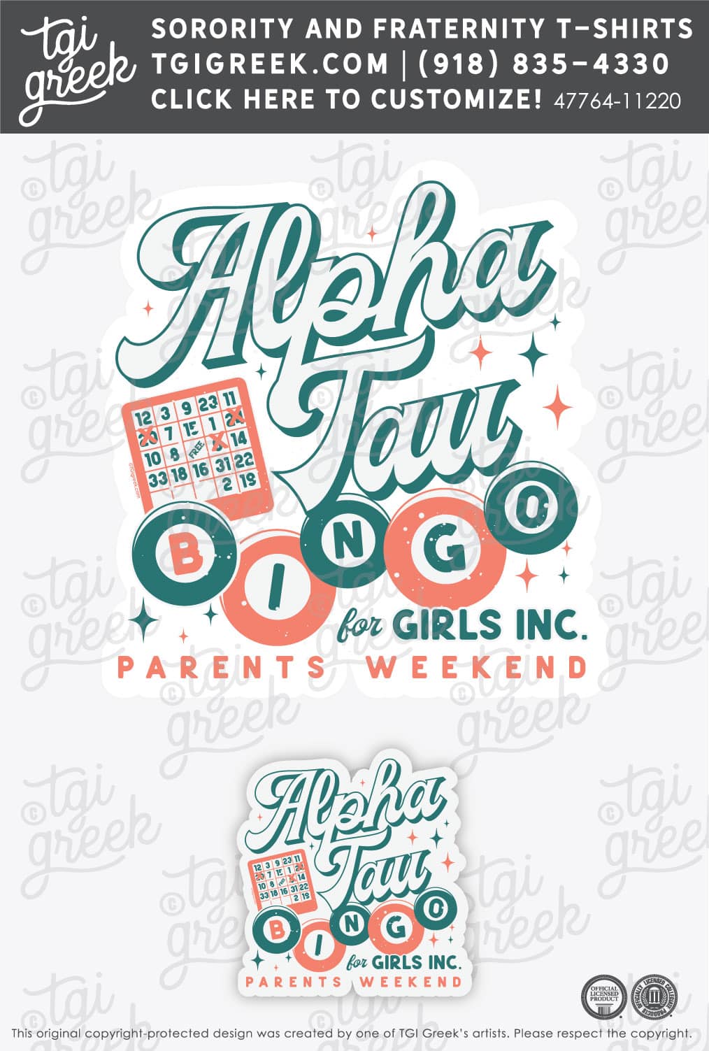 Alpha Sigma Tau – BELM Parents Weekend Magnets