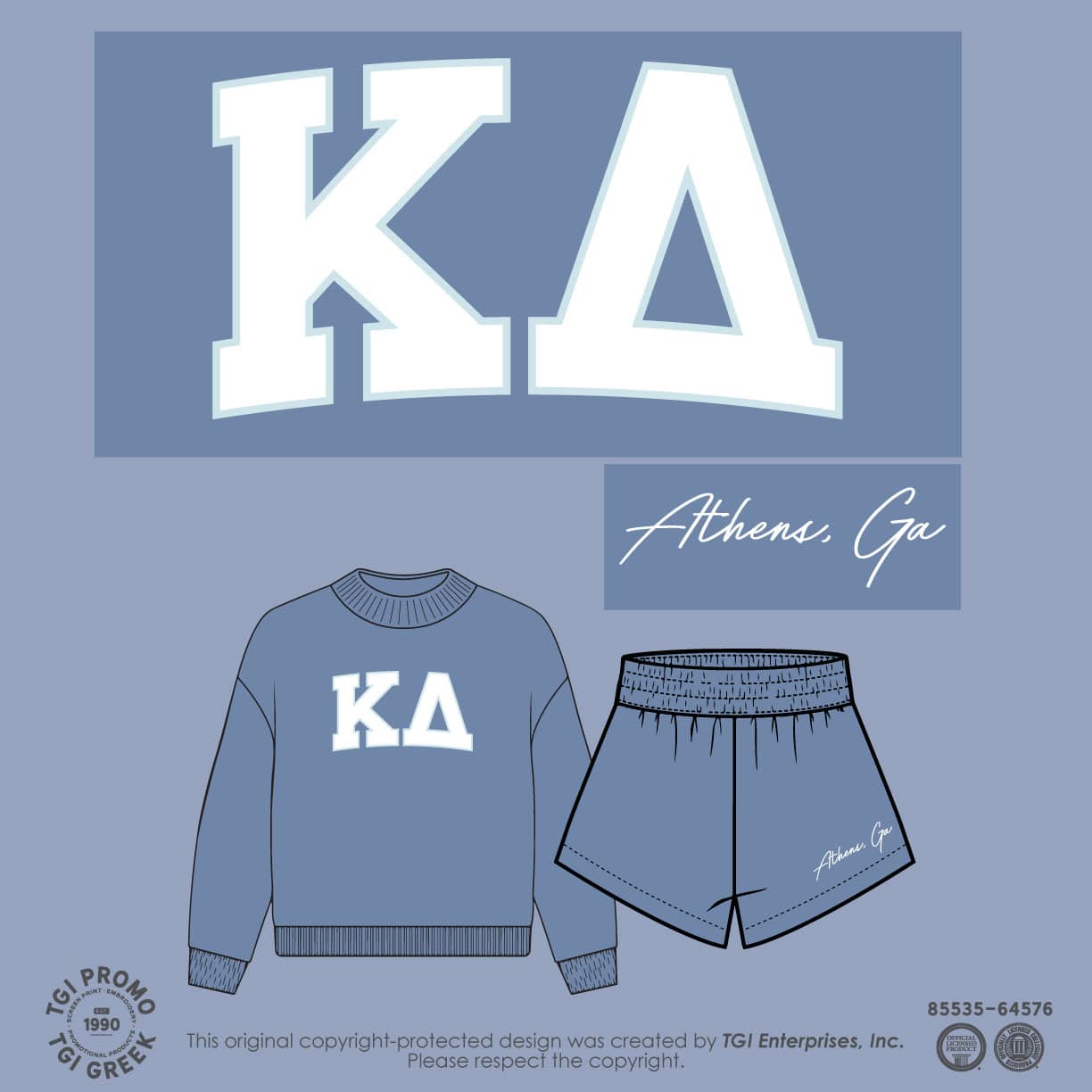 Kappa Delta – UGA Mock Neck Set