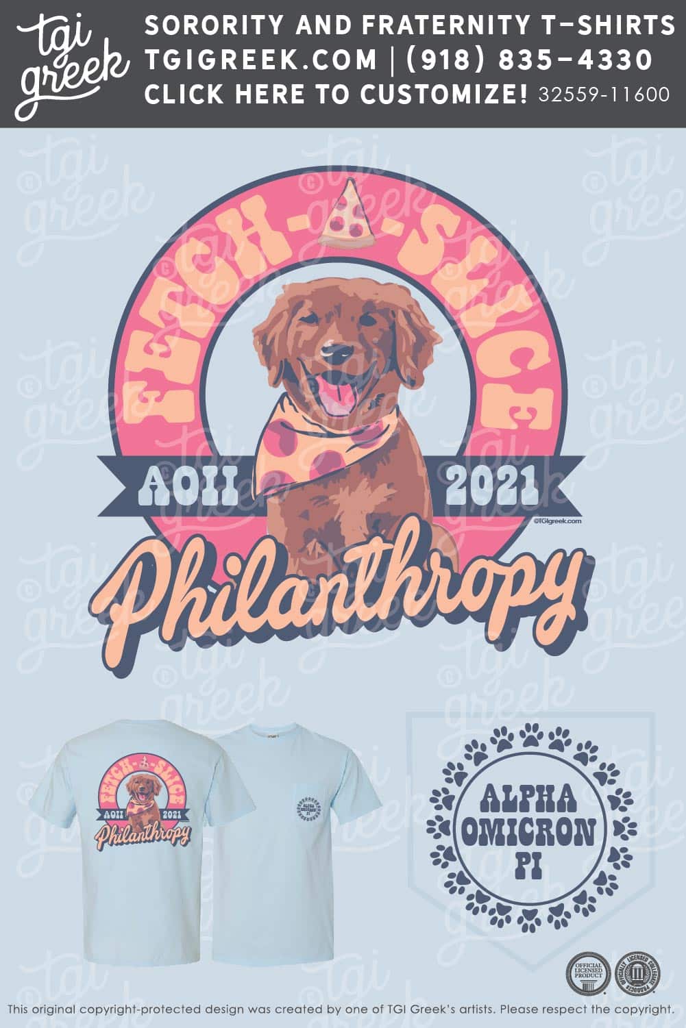 Alpha Omicron Pi – ROLL Fetch A Slice