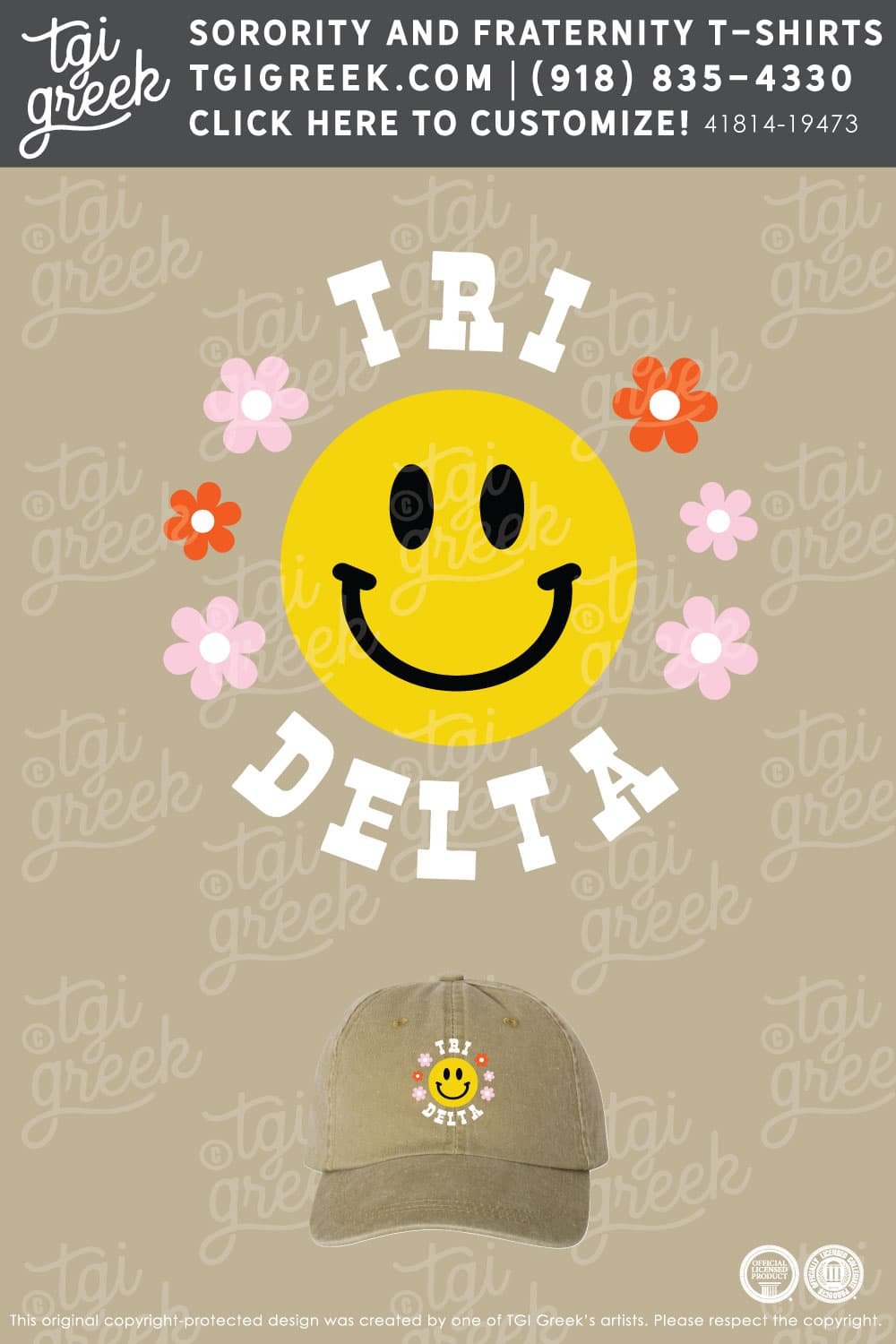 LIVE – Delta Delta Delta Smiley Hat