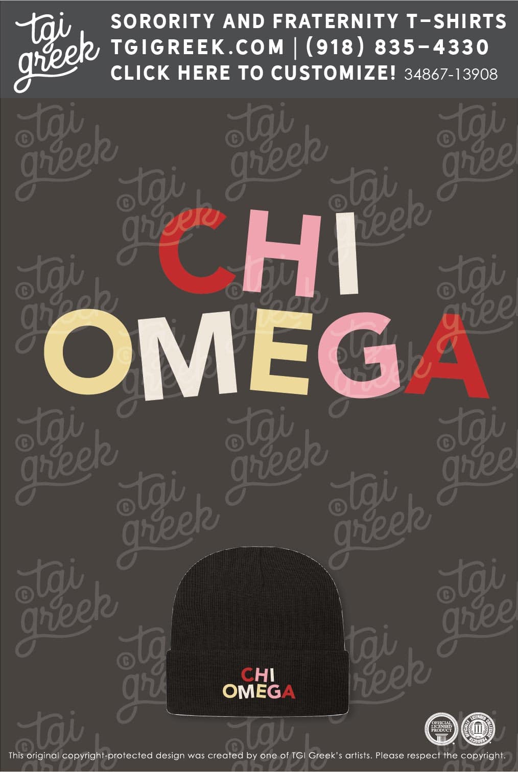 TGI – Chi Omega Jan Live Sale