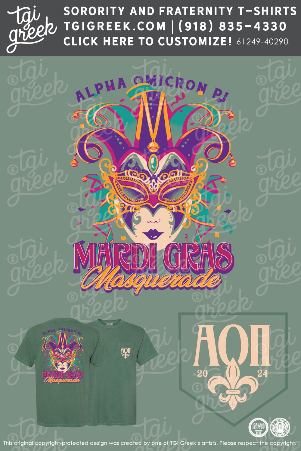 Alpha Omicron Pi – SLA Mardi Gras