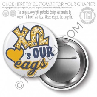 Chi Omega – GSU Game Day Buttons