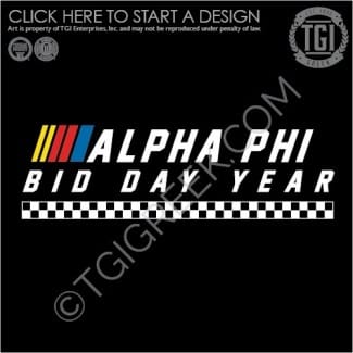 TGI-Alpha Phi Nascar Bid Day