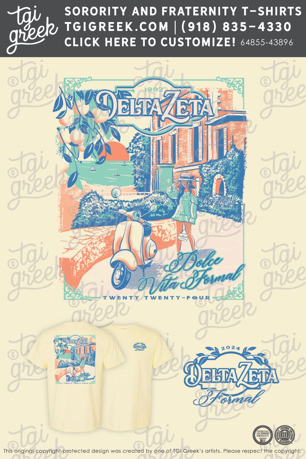 TGI – Delta Zeta Euro Street Vespa – Woman