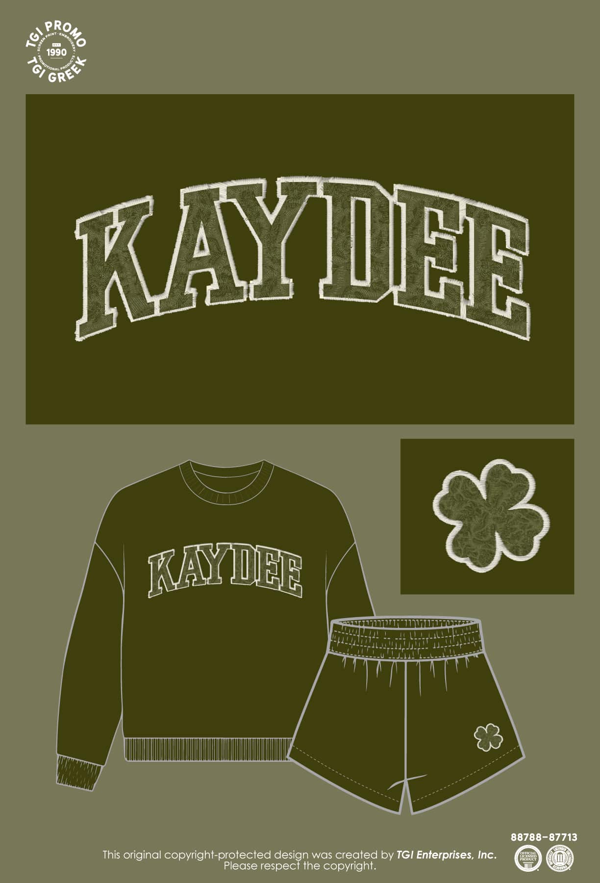 Kappa Delta – TGI Greek Pattern Set