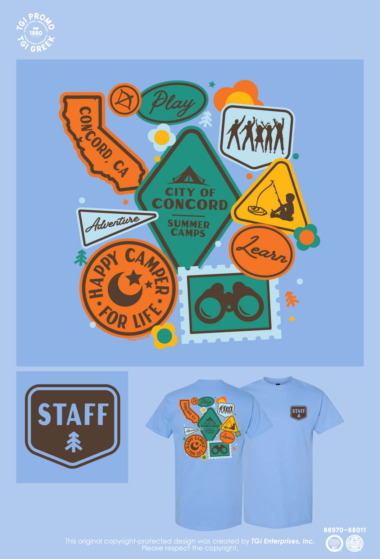 City of Concord Comm Rec Services – Stamp Shirt
