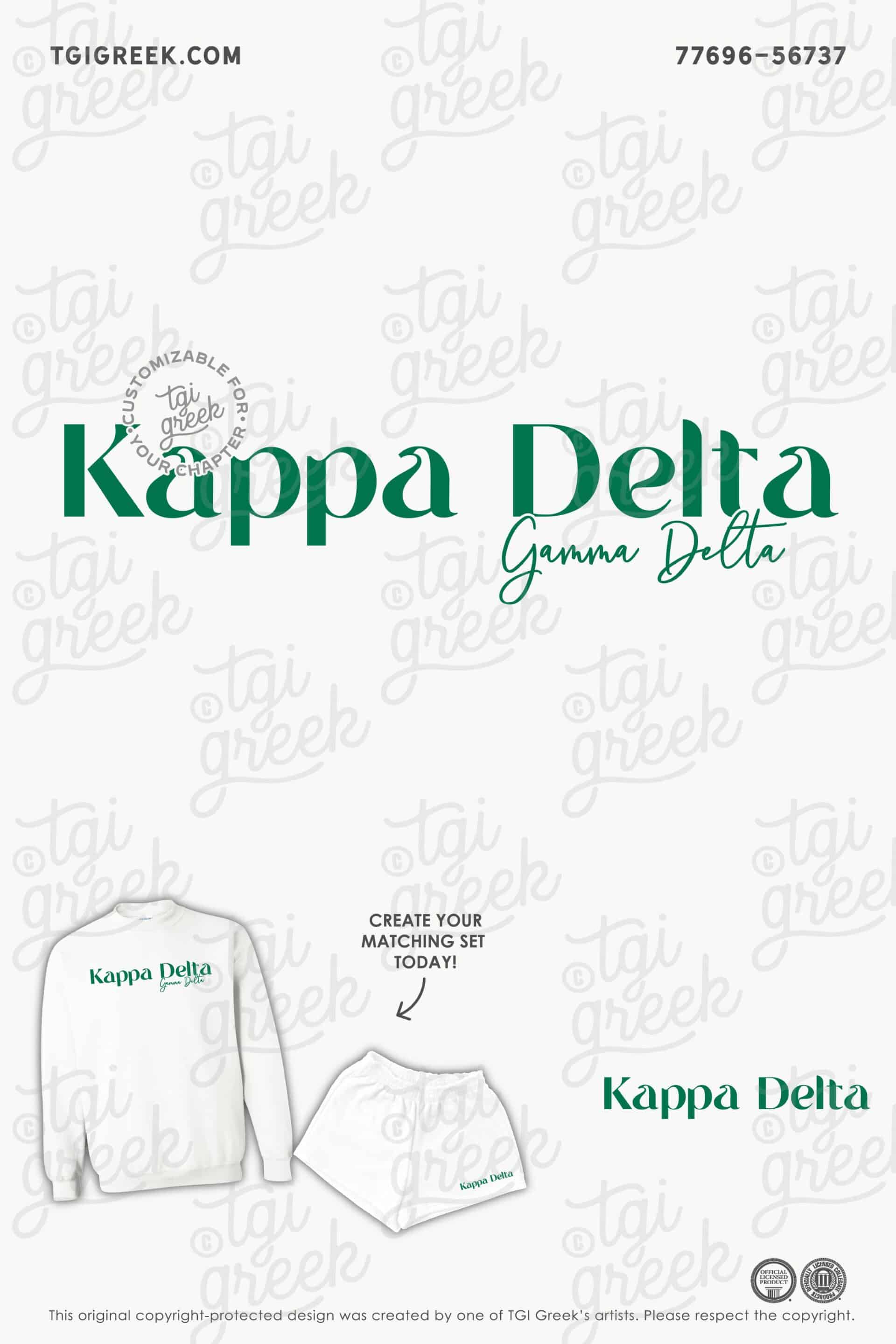 Kappa Delta – ETSU Matching Set