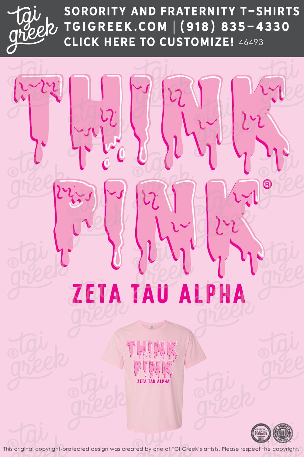 TGI – Zeta Tau Alpha Think Pink Drip