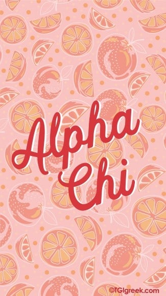 Alpha Chi Oranges Phone Background