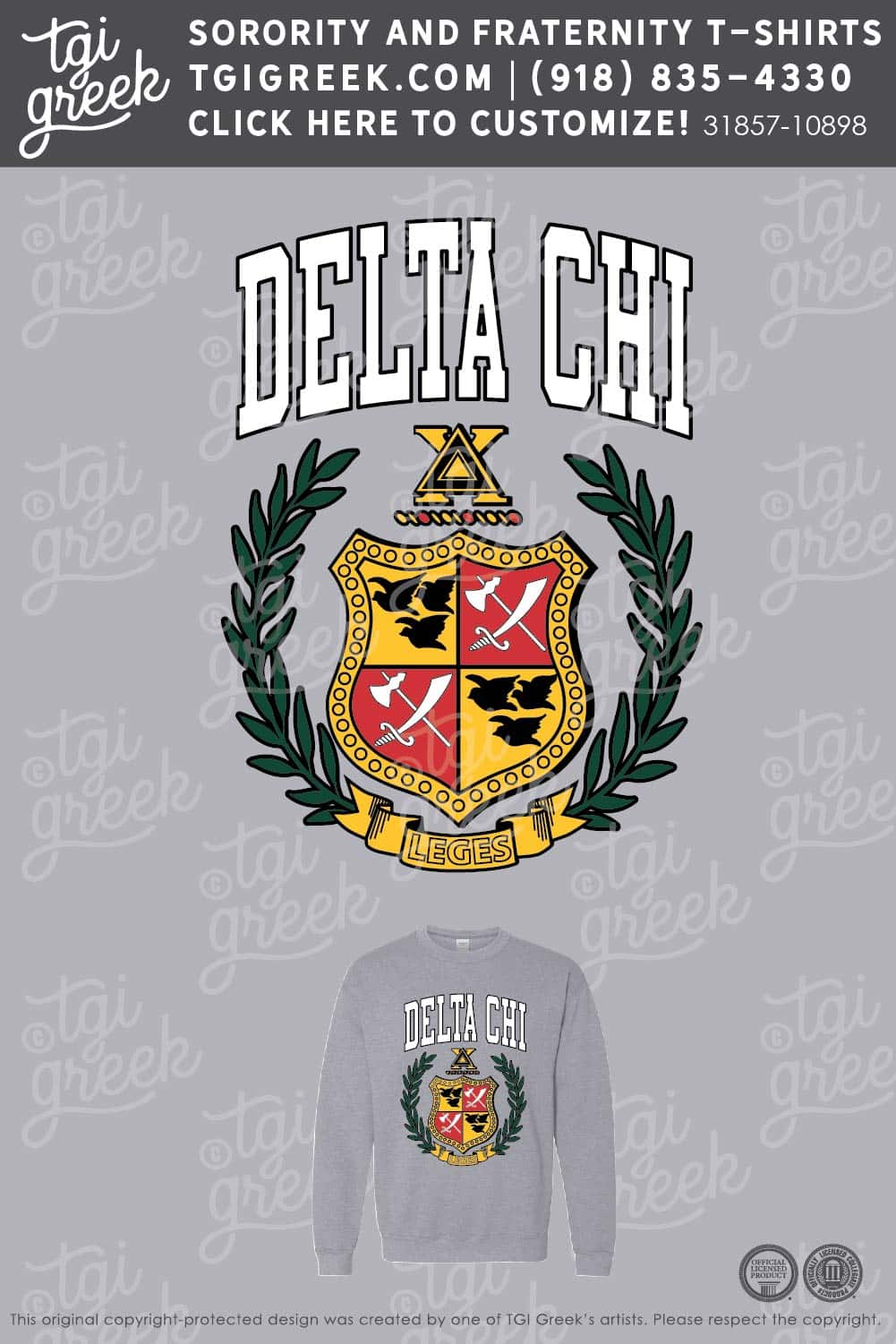 TGI – Delta Chi Crest