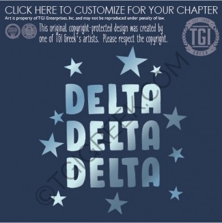TGI – Delta Delta Delta Foil Bid Day