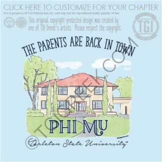 Phi Mu-TSU Family Weekend Shirt