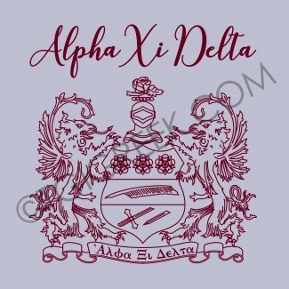Alpha Xi Delta-UTA Crest Henley