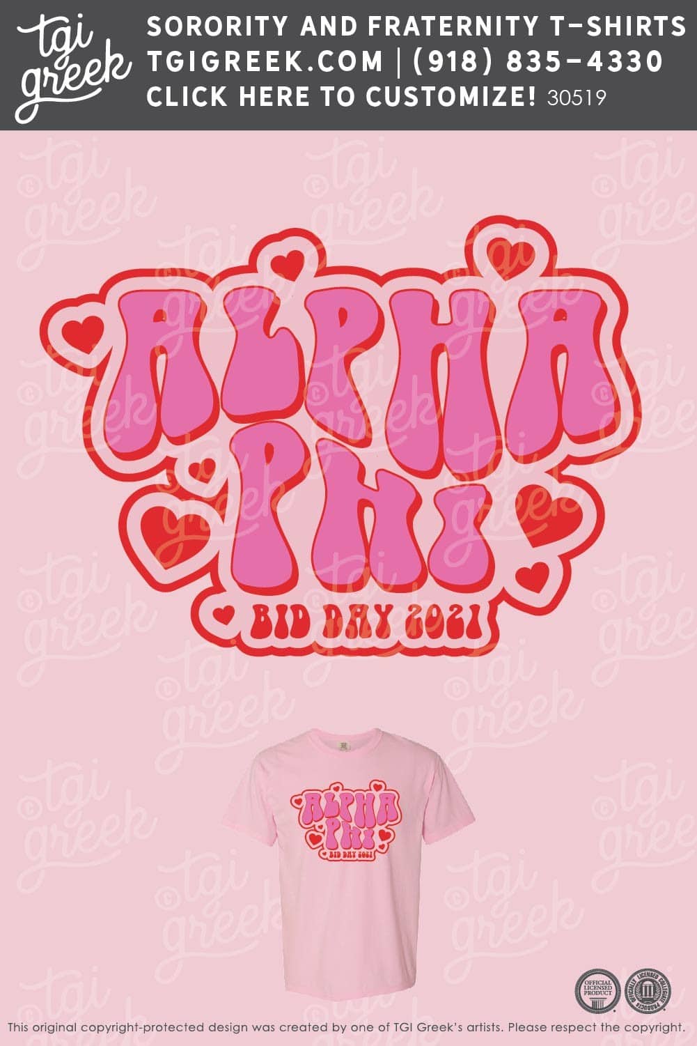 Alpha Phi – OU Bid Day Simple