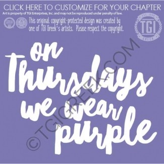 Alpha Omicron Pi – TSU Purple Thursdays