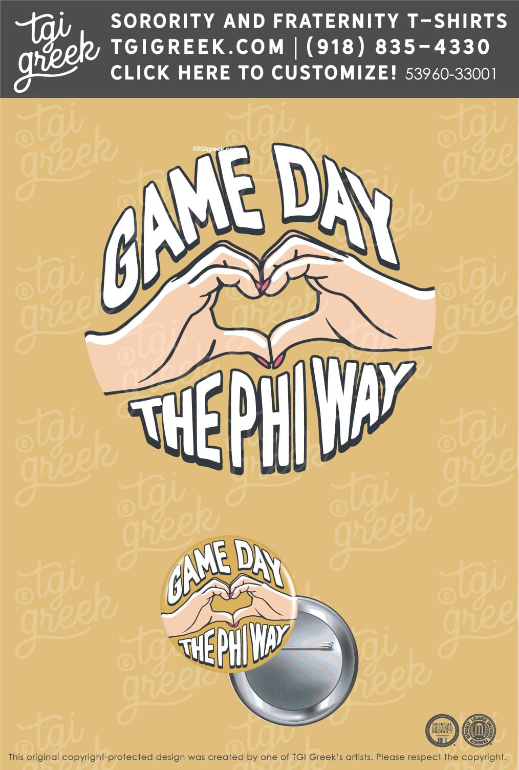 Alpha Epsilon Phi – UCF Game Day Buttons