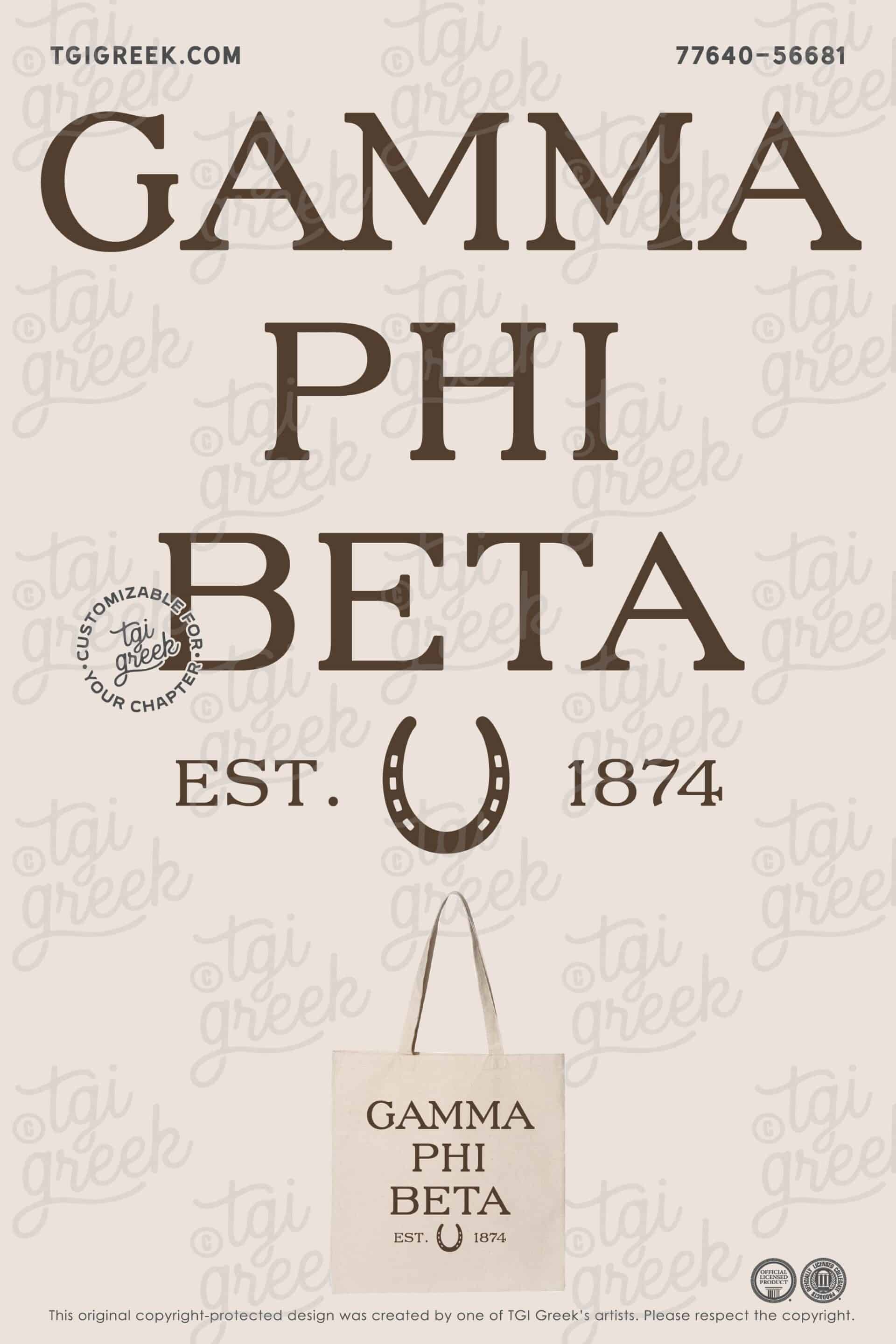 Gamma Phi Beta – KU Tote