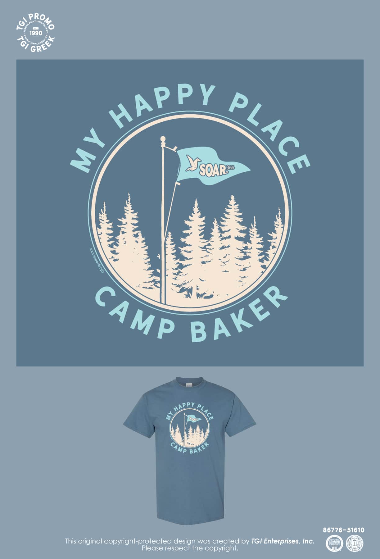 Camp Baker – My Happy Place Tee