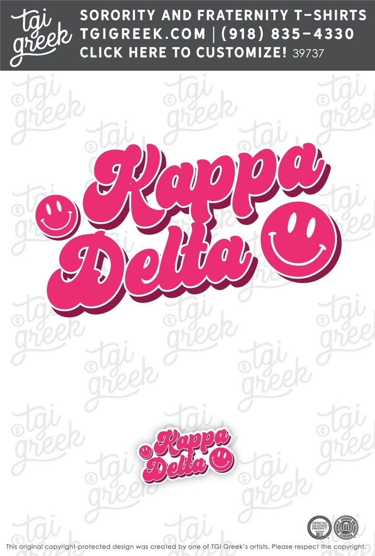 Kappa Delta – KU Free Bid Day Stickers