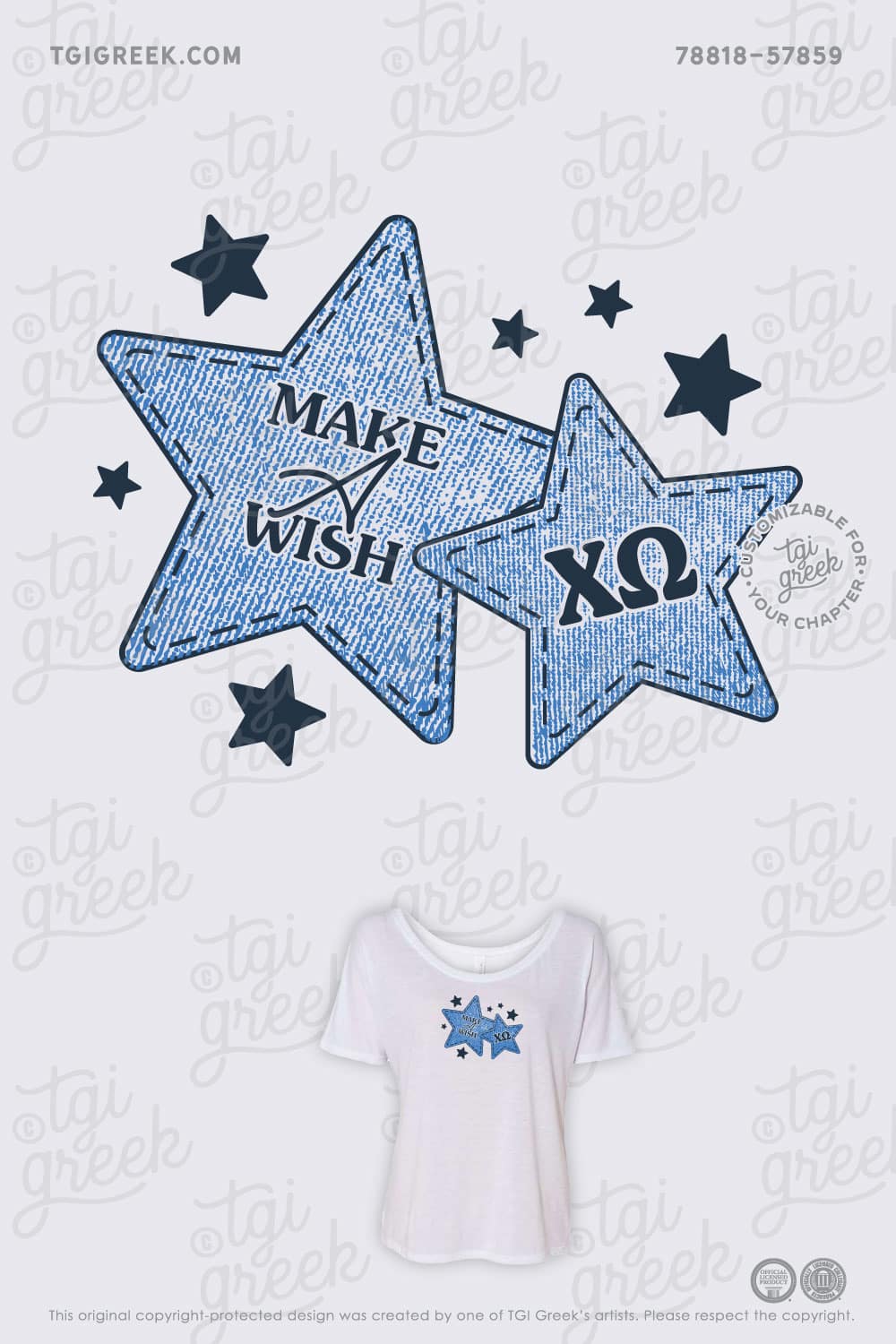 Chi Omega – TGI Star Applique