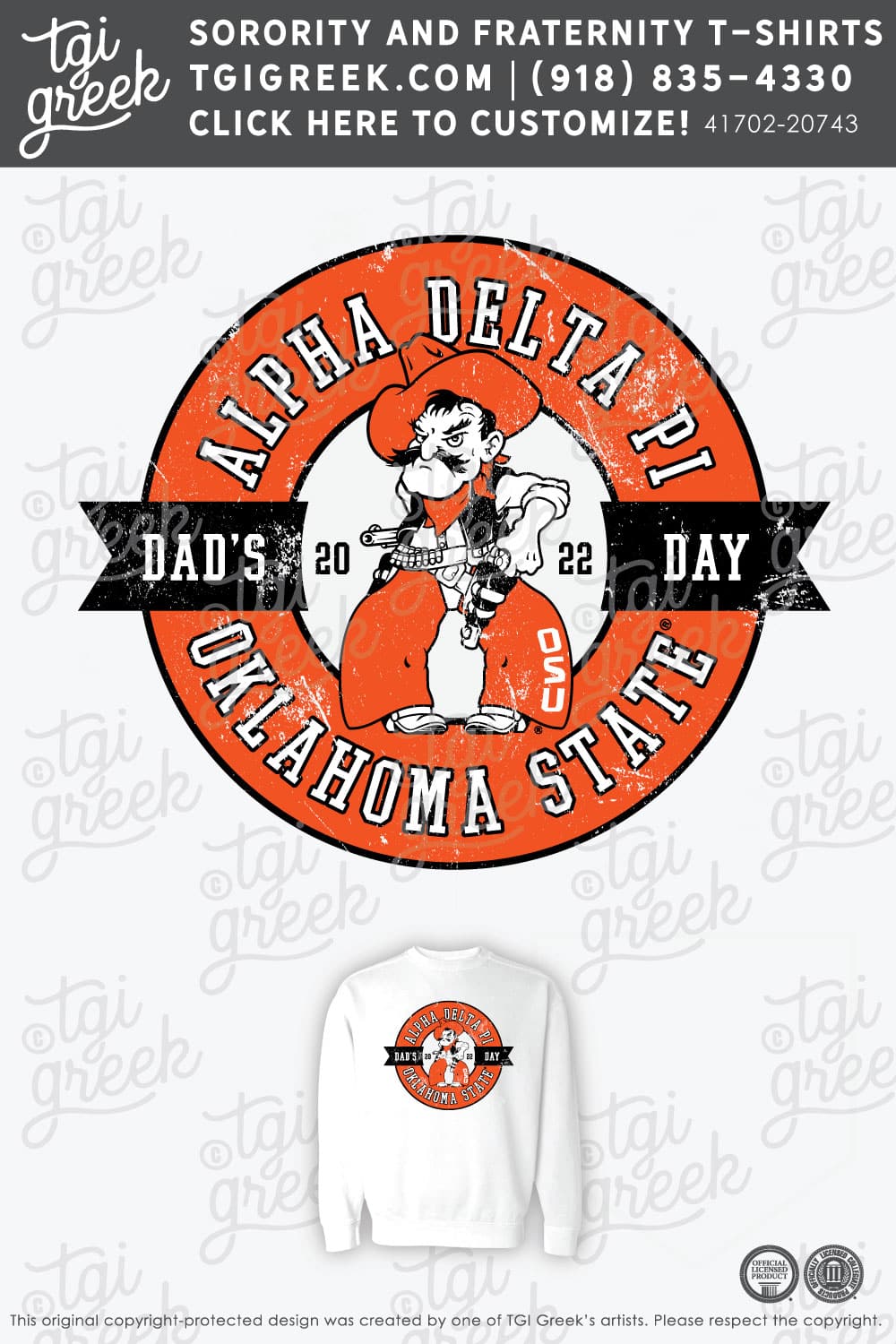Alpha Delta Pi – OSU Dad’s Day Parent’s Weekend Sweatshirt