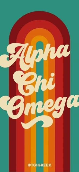 Alpha Chi Omega Retro Phone Background