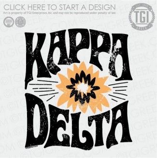 Kappa Delta-TGI Retro Flower PR