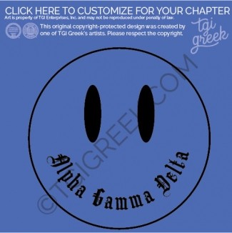 Alpha Gamma Delta – OU smile Tshirt