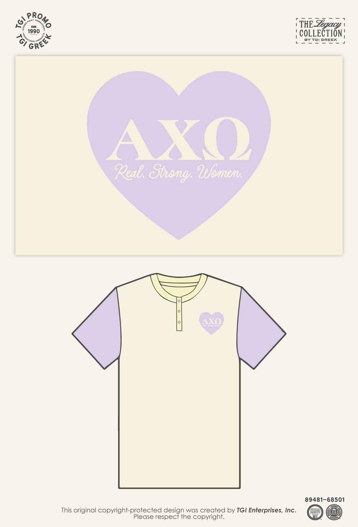 Alpha Chi Omega – TGI Greek Spring Color Block Henley