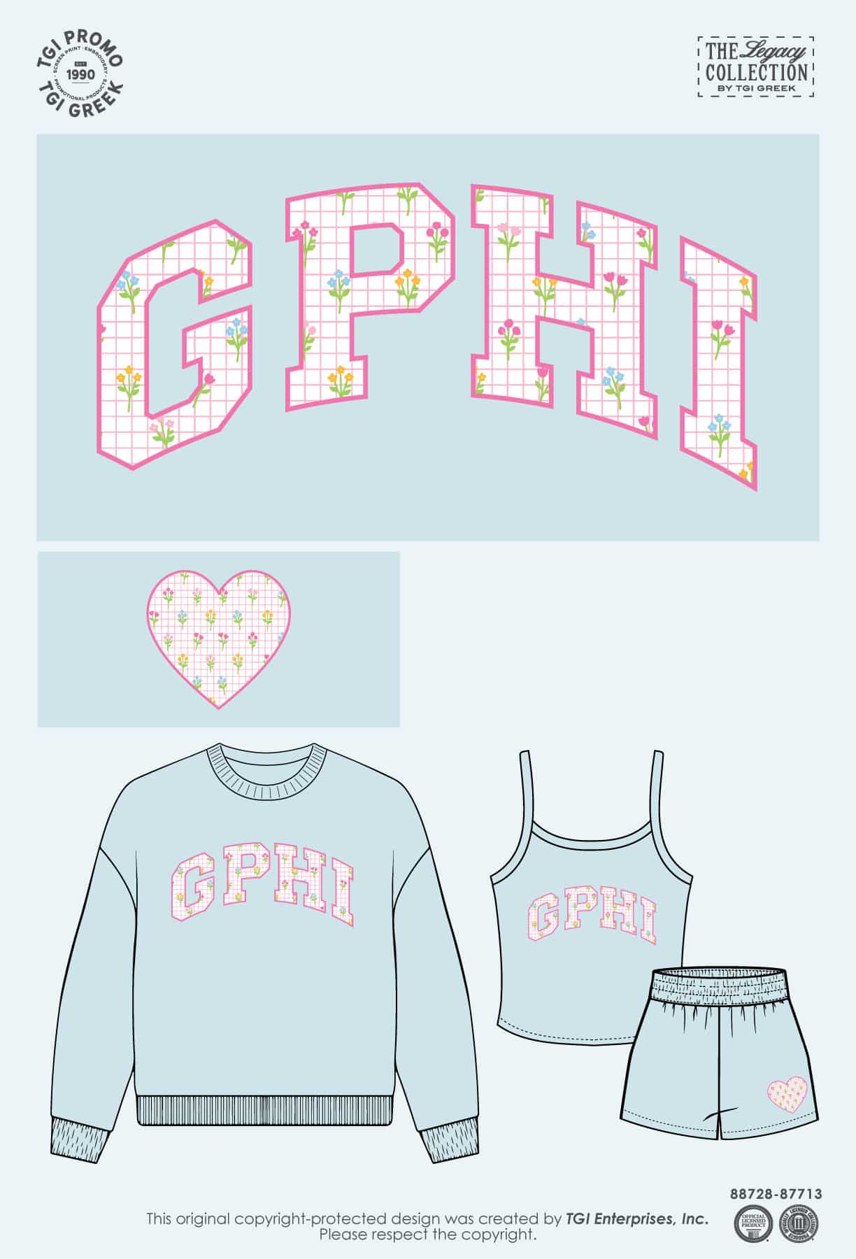 Gamma Phi Beta – TGI Greek Pattern Set