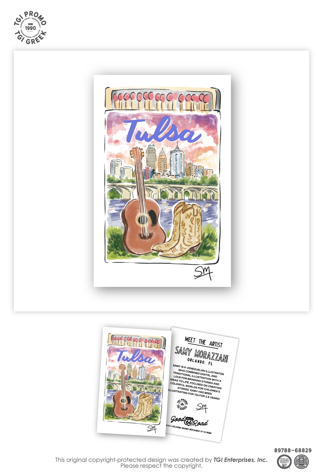 TGI Promo – Tulsa Mini Prints Downtown Matchbox