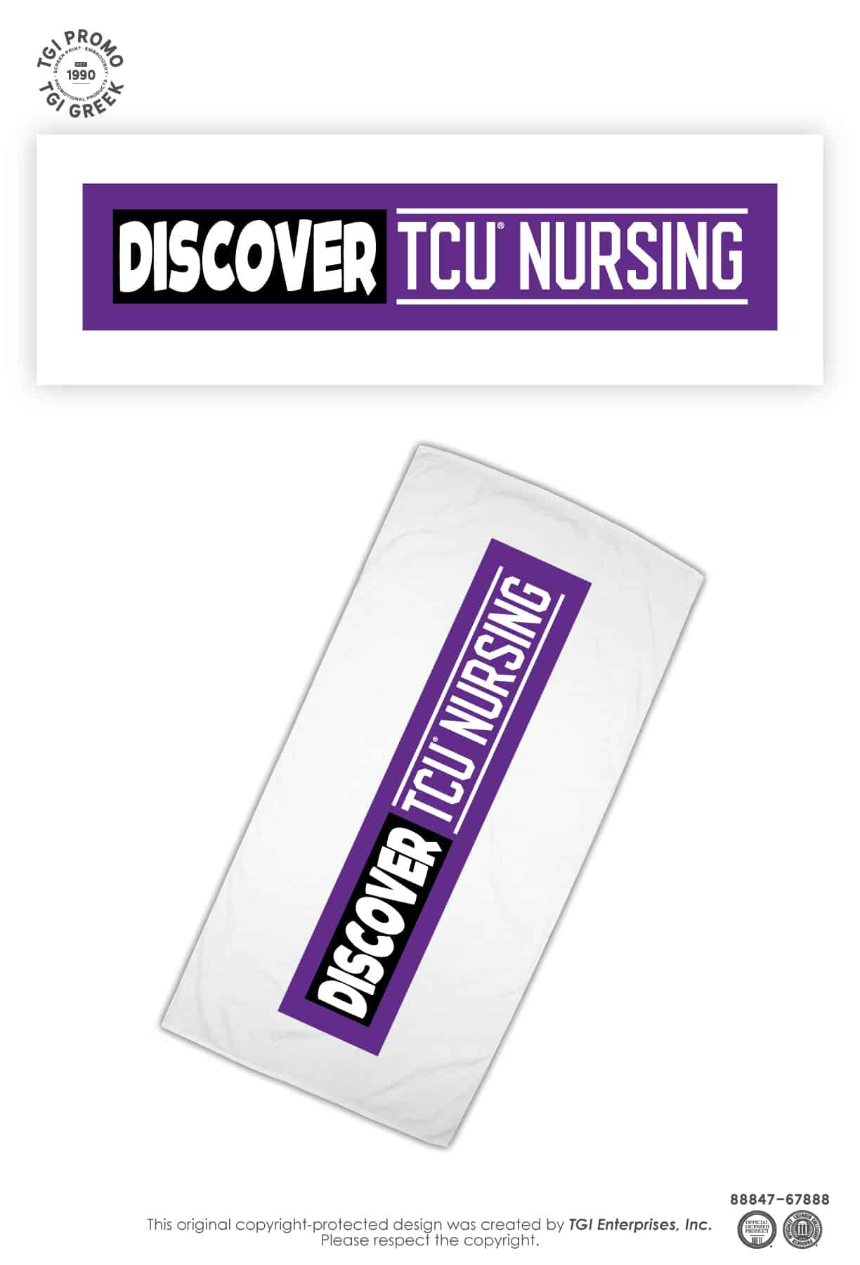 Texas Christian University – Nursing Beach Towel