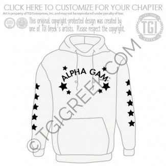 Alpha Gamma Delta – TSU Star Hoodie