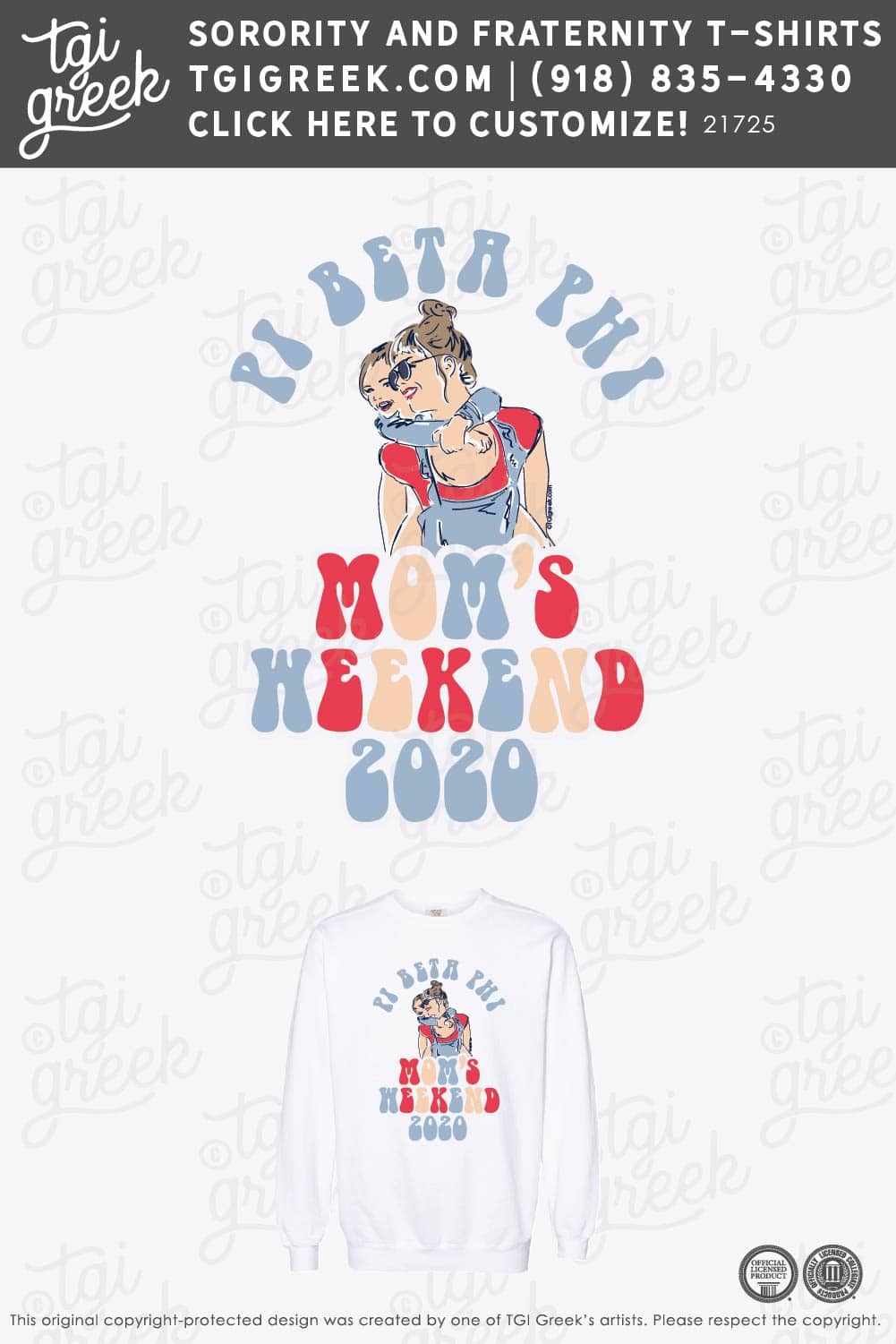 TGI Pi Beta Phi Moms Weekend Tshirt